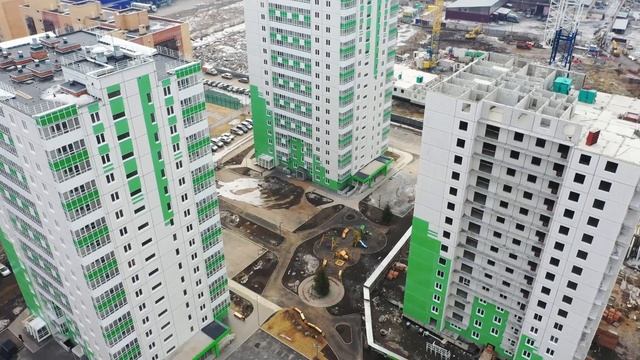 Ход строительства за март в Апрелевке. Купите квартиру в Красноярске! смотреть онлайн