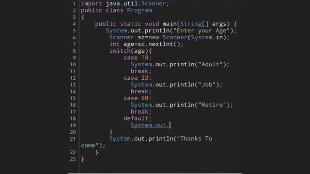 Lecture 30-Switch Case In Java смотреть онлайн