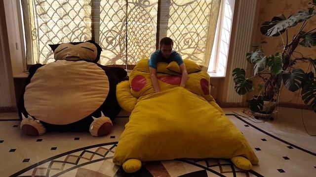 Кровати Покемоны Пикачу и Снорлакс - герои Pokemon GO смотреть онлайн