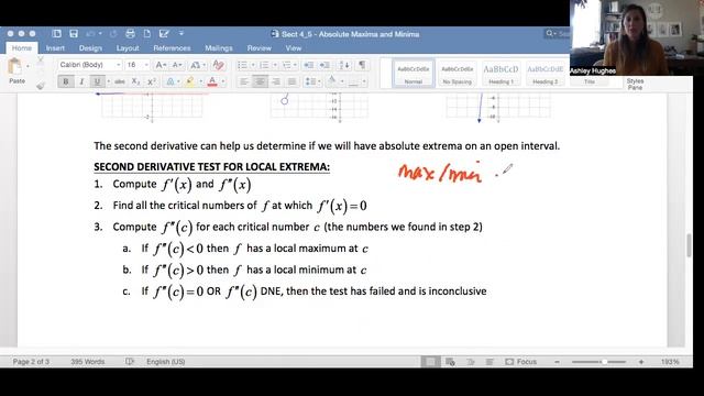 Absolute Extrema on Open and Closed Interval, Extreme Value Theorem, 2nd Derivative Test 4.5 MT 132 смотреть онлайн