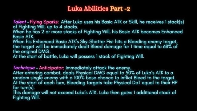 LUKA - Kit and Abilities | Honkai Star Rail смотреть онлайн