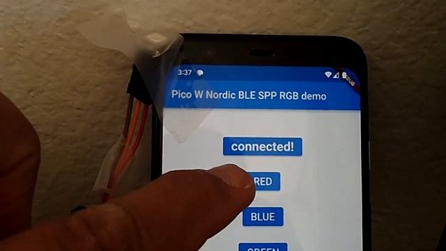 pico w bluetooth ble, ws2812 pio rgb demo with flutter android app, source in the desc, btstack смотреть онлайн