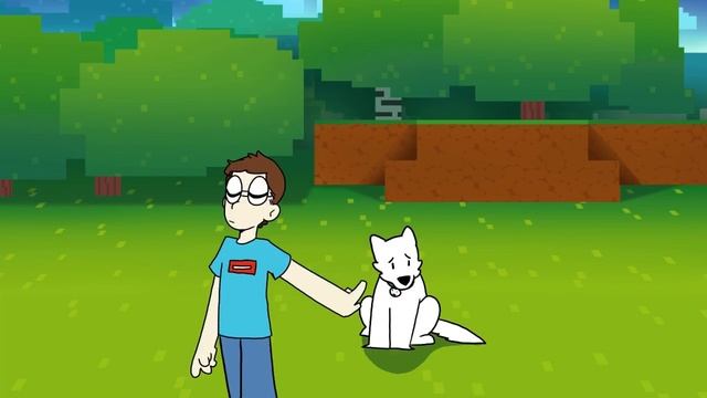 Minecraft, But My Friend Is a Dog... (ANIMATED) смотреть онлайн