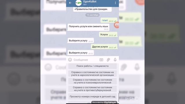 Как получить справку через телеграм егов.кз. Услуги цона через бот в телеграм смотреть онлайн
