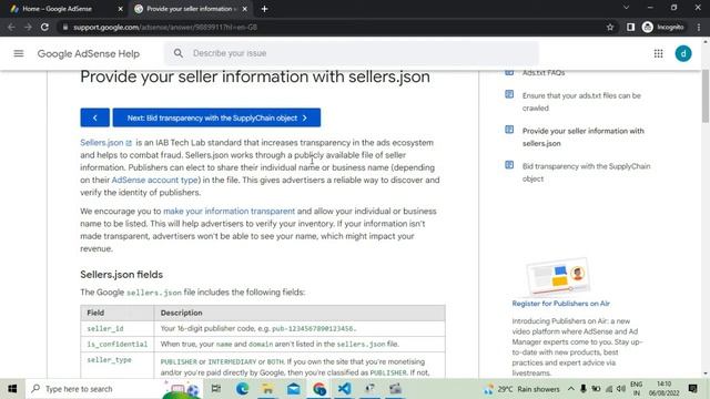 How to Fix Google Seller.json File issue in Google Adsense 2022 смотреть онлайн