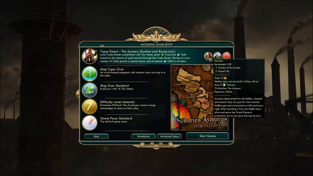 Let's Play Civ 5 (Mods) - The Aymara - Episode 00 - Prologue смотреть онлайн