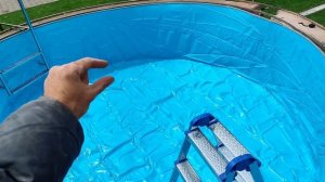Морозоустойчивый ПВХ бассейн Азуро 320*90 см. Заглубленный фундамент, сборка, отделка!
