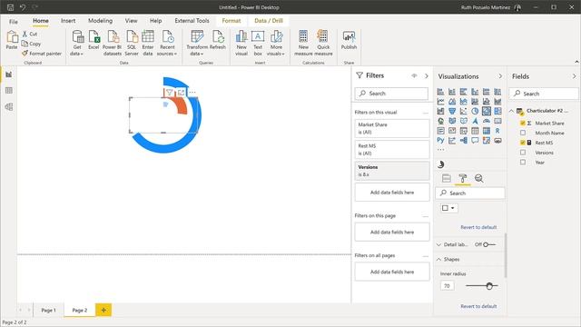 2 ways to create a radial bar chart in Power BI смотреть онлайн