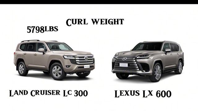 Land Cruiser LC300 Vs Lexus LX600 2023 | Lexus LX600 Vs Land Cruiser LC300 | Comparison