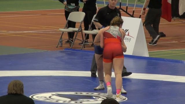 2019 Sr CAN Championship WW76kg Erica Wiebe (Dinos) Vs Leah Ferguson (Keystone)