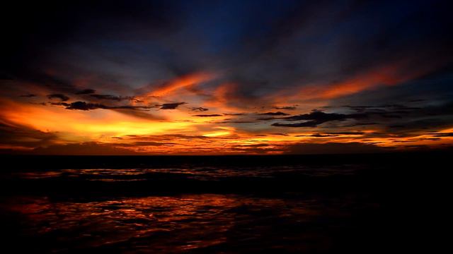 Beautiful Sunset Sky - Free HD Stock Footage - No Copyright - Sea Shore Ocean смотреть онлайн