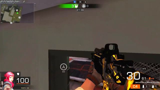 BLACK SQUAD + M4 dragon yellow para a galera "BOORA" HD смотреть онлайн