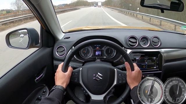 2021 Suzuki Vitara 1.4 Boosterjet Allgrip Hybrid 129 PS TOP SPEED AUTOBAHN DRIVE POV смотреть онлайн