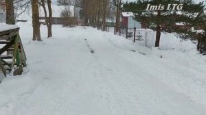 Трактор Т-40 АП. Чистка снега.