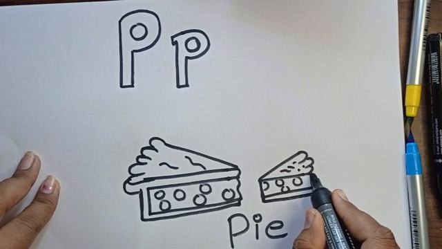 ? Learn to Draw the Letter 'P' for Pie | Fun Alphabet Art for Kids | Little Sketcher ✏️? смотреть онлайн