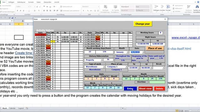 0 Create time recording program in Excel VBA yourself смотреть онлайн