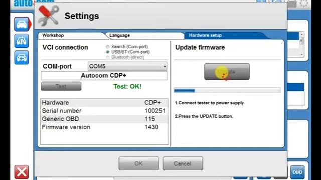Update Autocom CDP+ Firmware (Прошивка сканера Autocom CDP+)