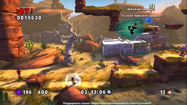 #1 Bubsy: The Woolies Strike Back - ТУТОРИАЛ прохождение playstation 4 pro Lackkk47. смотреть онлайн