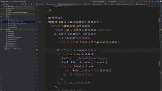 Tutorial Flutter | App desde cero - Lista precios de criptomonedas usando la api de CoinGecko смотреть онлайн