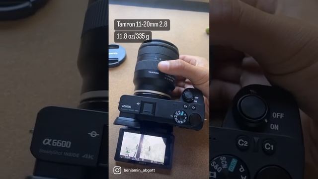 Tamron 11-20mm 2.8 Zoom Lens. My New Favorite Apsc Lens For The A6600 #sony #tamronlens #sonyalpha