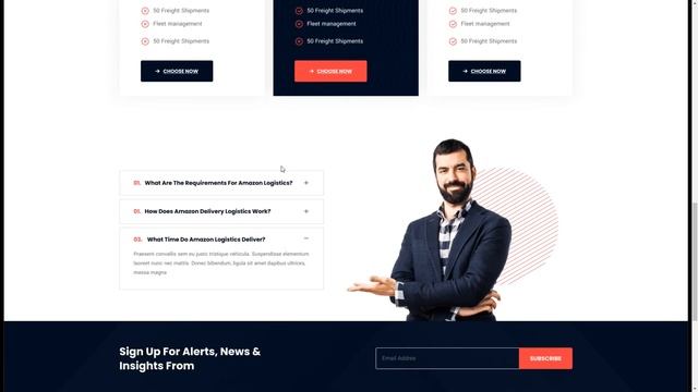 TranMa Transport and Logistics Figma Template cargo storage смотреть онлайн