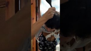 Как быстро покрасить волосы дома.