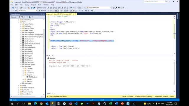 44- SQL Server 2019 DML Triggers (Insert - Delete) смотреть онлайн
