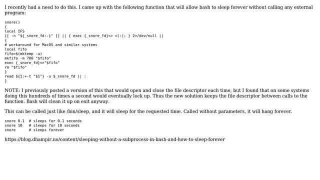 Unix & Linux: Avoiding busy waiting in bash, without the sleep command (8 Solutions!!) смотреть онлайн