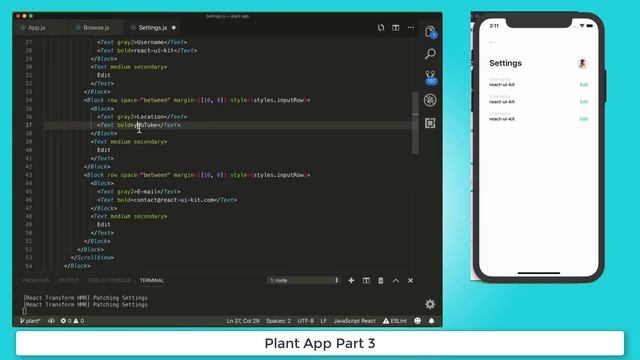 PlantApp using React Native 2020 Part 3 смотреть онлайн