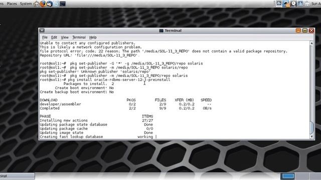 Solaris prepare for Oracle database 12c смотреть онлайн