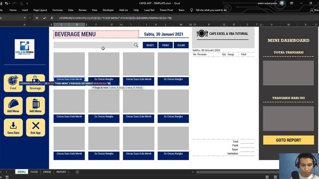 TUTORIAL APLIKASI CAFE | FOOD AND BEVERAGE | POS RESTORAN SEDERHANA смотреть онлайн