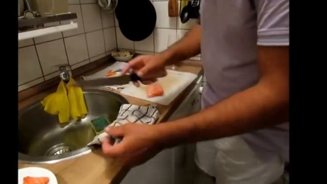 Как правильно нарезать сашими смотреть онлайн