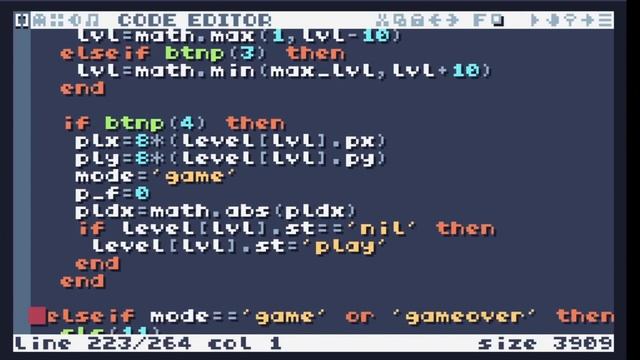 TIC-80 ShowCase #259 - One Button 2D Platformer Game Tutorial смотреть онлайн