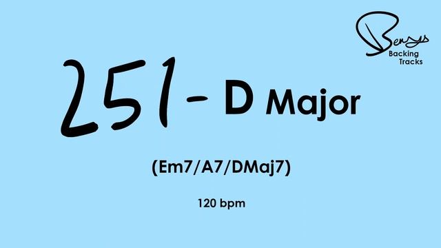 251 D Major Jazz Backing Track - 120 bpm смотреть онлайн