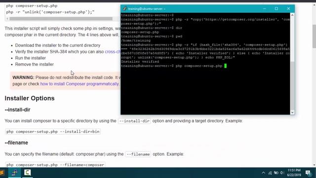 Tutorial instalasi composer pada Ubuntu Server 18.04 смотреть онлайн