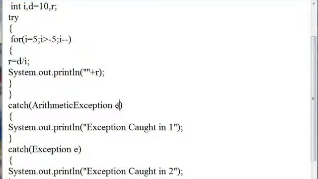 Learn Java Tutorial 23 Exception Handling try catch block with example смотреть онлайн