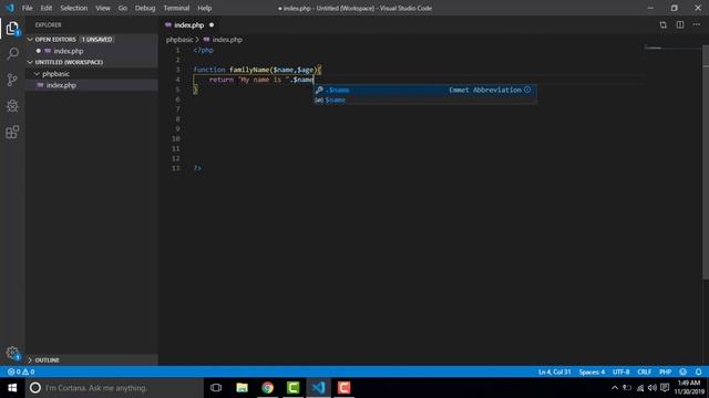 PHP Basic to Advance Bangla Tutorial Part 09 (Functions) смотреть онлайн