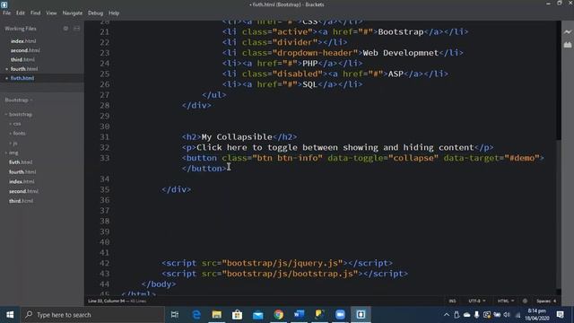 Bootstrap Collapse Panel and Dropdown | Class 6 | Shariq Manzoor смотреть онлайн