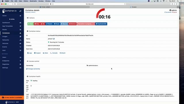 60 Sekunden: Pi-Hole Upgrade auf Docker смотреть онлайн