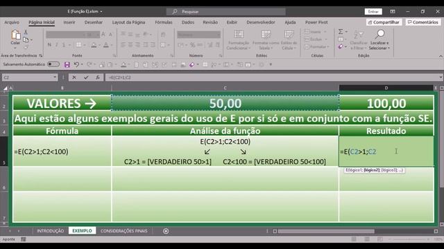 Excel no 12 - Função E смотреть онлайн