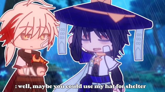 you wanna use my hat as an umbrella ?! · kazuscara/wanzuha skit · genshin impact смотреть онлайн