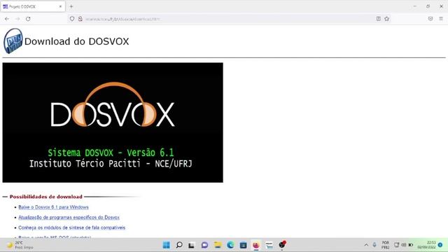 como baixar a última versão do dosvox completo смотреть онлайн