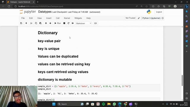 Datatypes in Python - Set and Dictionary | Python Basic смотреть онлайн