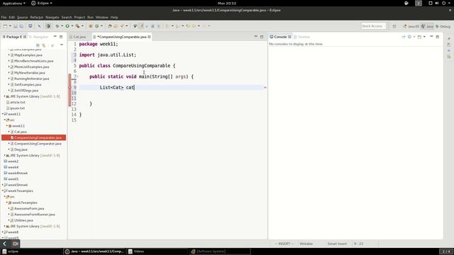 Java Implementing the Comparable Interface смотреть онлайн