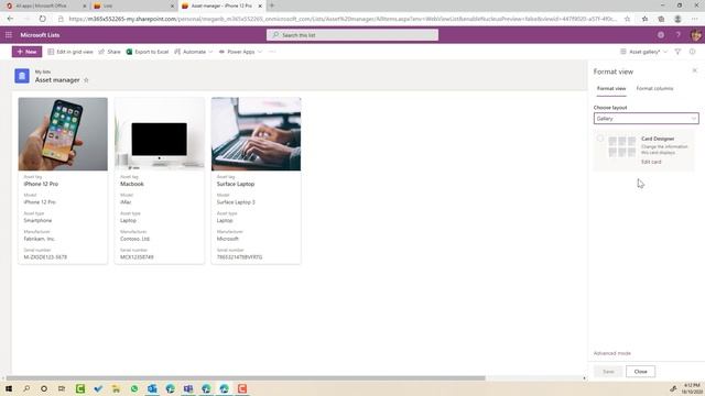Microsoft Lists Gallery View and Card Designer смотреть онлайн