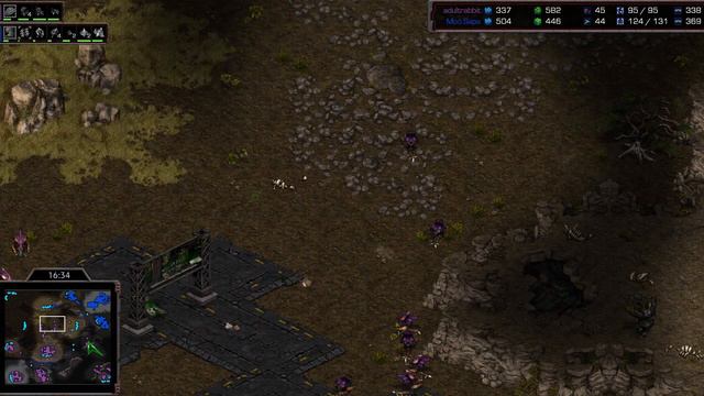 Larva 🇰🇷 (Z) vs Mini 🇰🇷 (P) on Third World - StarCraft - Brood War REMASTERED смотреть онлайн