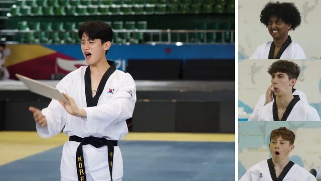 British Highschoolers VS Korean Taekwondo Gold-Medalist!! смотреть онлайн
