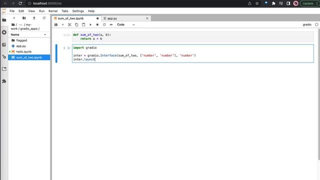 Build and Share Machine Learning with Gradio | Sum of two numbers in Gradio #Huggingface #Python смотреть онлайн