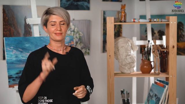 КАК ПИСАТЬ КАРТИНЫ НА БОЛЬШИХ ФОРМАТАХ? Художник Александра Черная смотреть онлайн