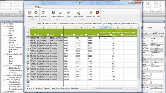CGS Revit TOOLS - BIM Query - Parameter Selection смотреть онлайн